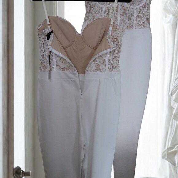 Revamped White Jumpsuit - Picture 4 of 5